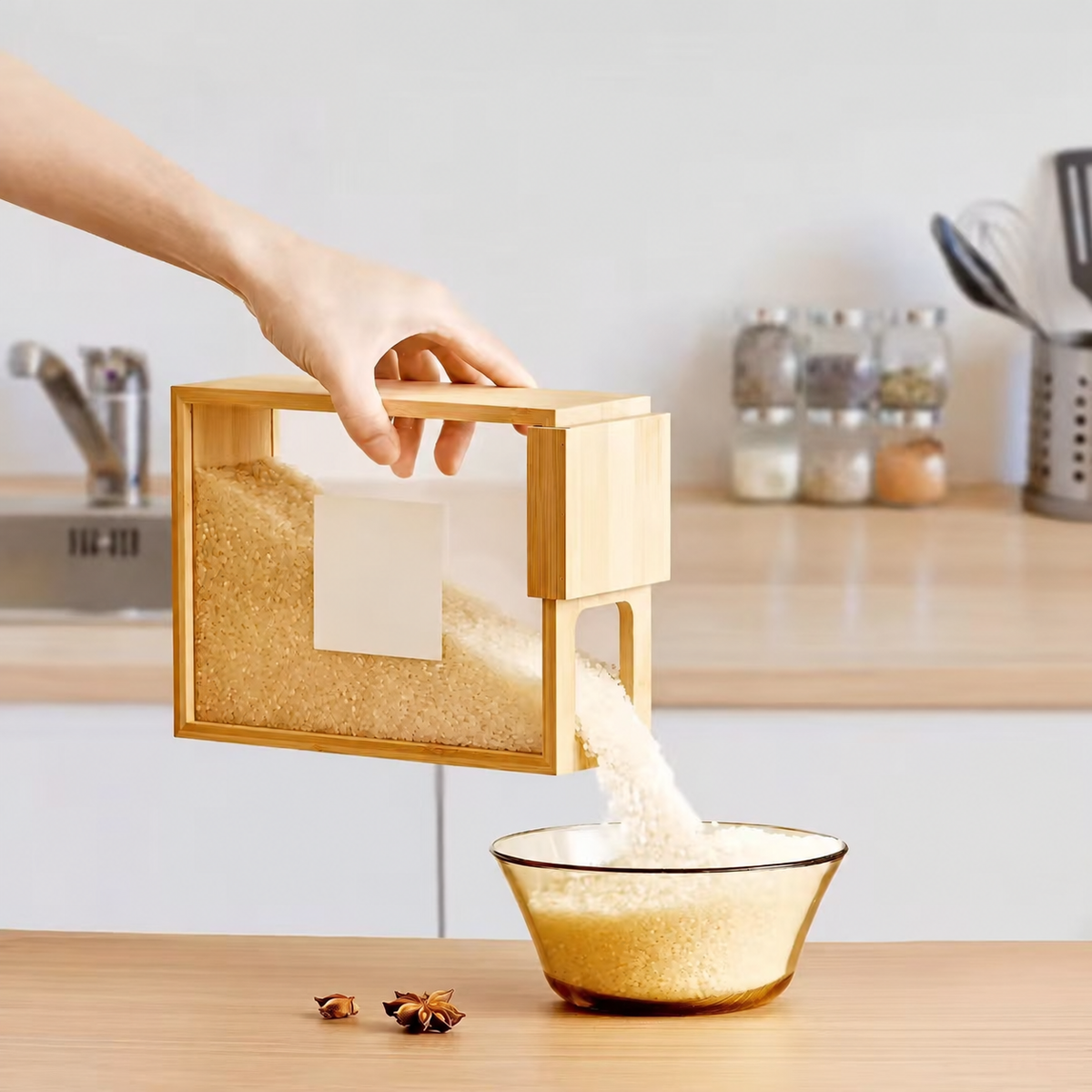 ケースから中身を注ぐ使用例