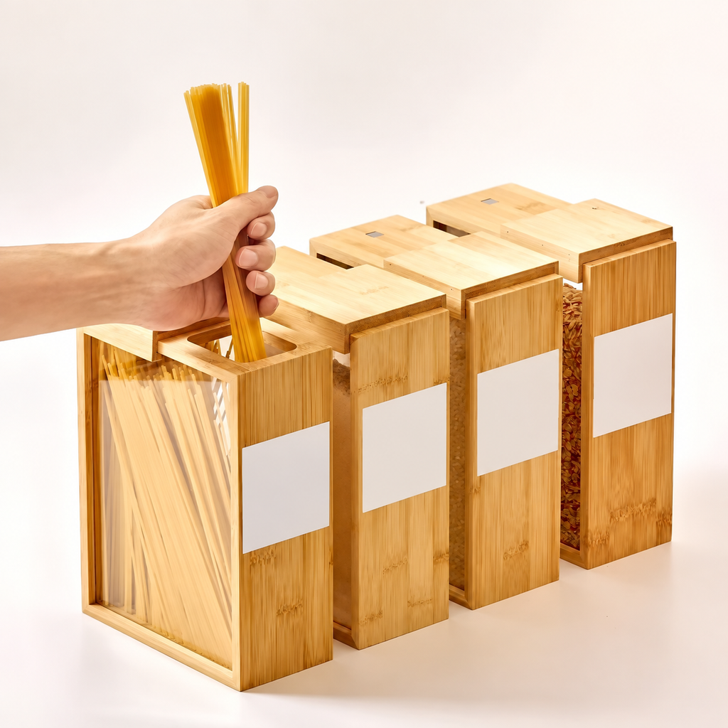 スライドふたを開けて中身を補充する使用例