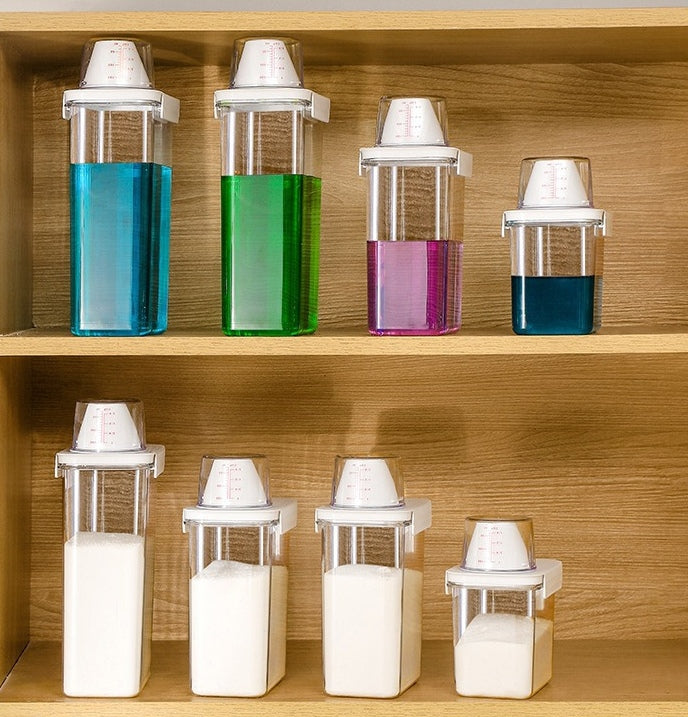 計量キャップ付き 洗剤詰め替えボトル｜1100・1800・2300ml 商品写真・使用例