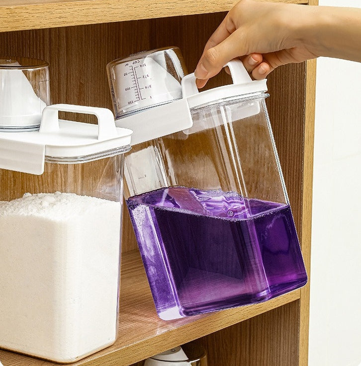 計量キャップ付き 洗剤詰め替えボトル｜1100・1800・2300ml 商品写真・使用例