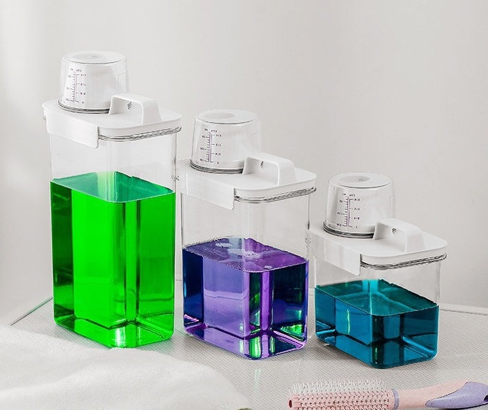計量キャップ付き 洗剤詰め替えボトル｜1100・1800・2300ml 商品写真・使用例