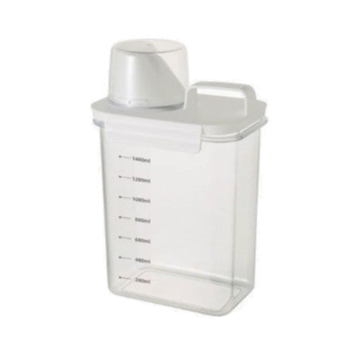 計量キャップ付き 洗剤詰め替えボトル｜1100・1800・2300ml 1800ml・容器目盛り付き 白背景