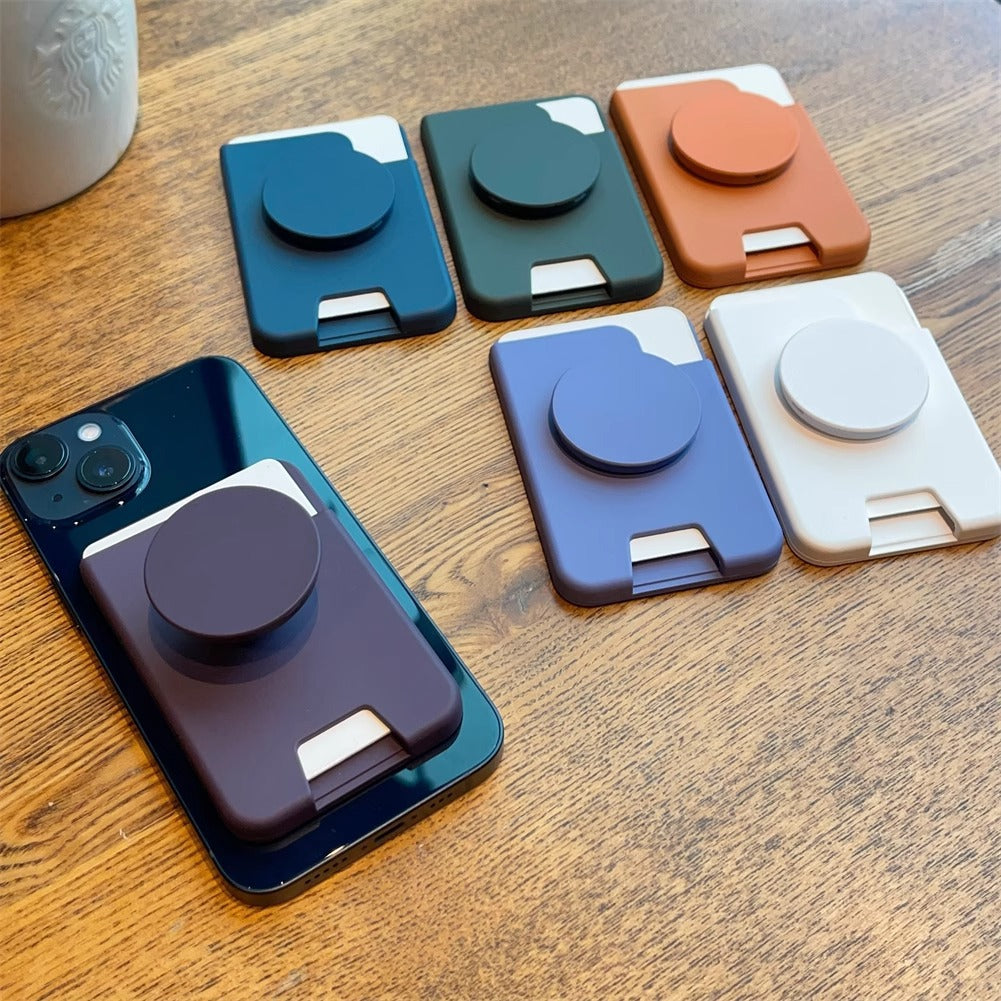 スマホ用 グリップ付きカードケース｜マグネット式・粘着式 商品写真・使用例