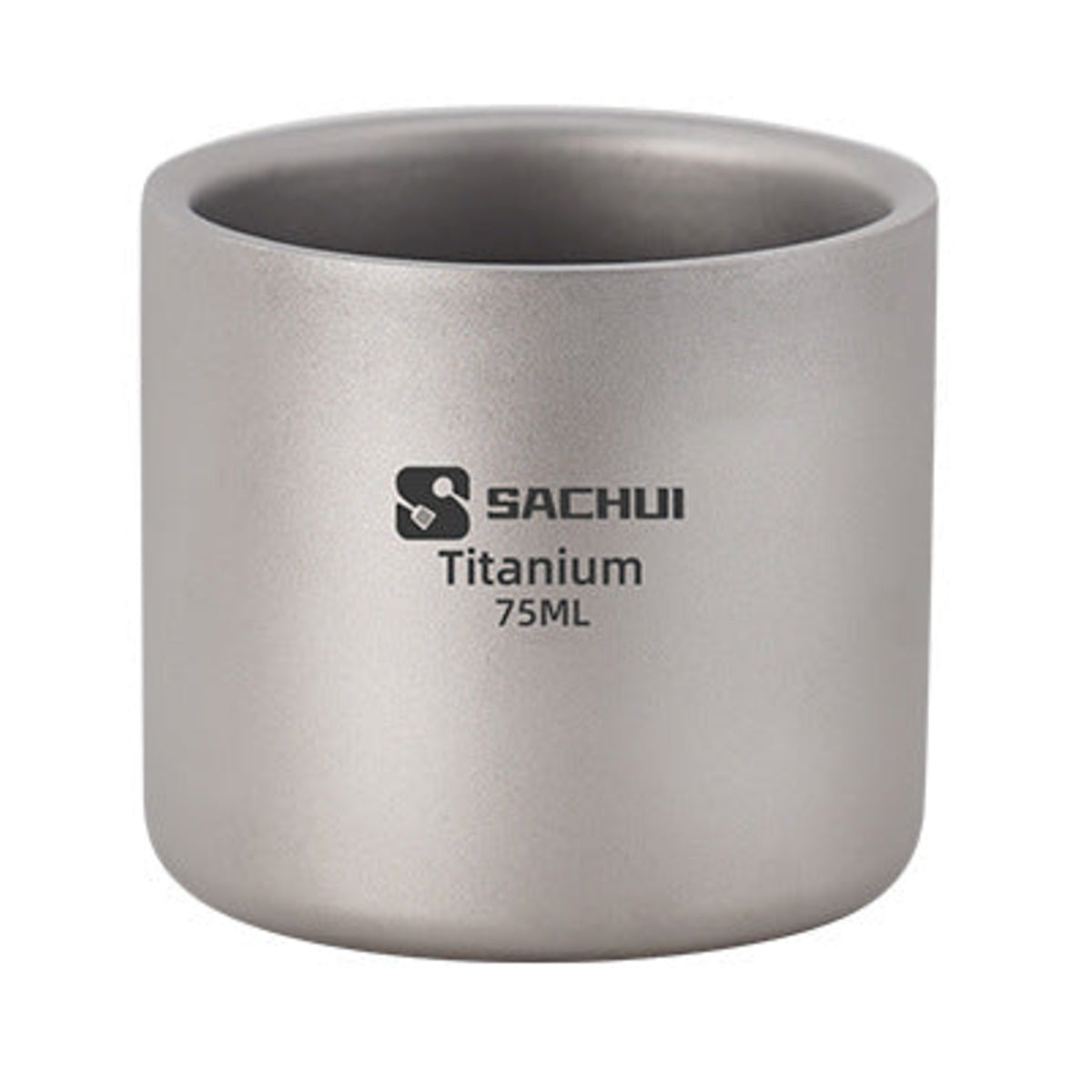 チタン製 二重構造カップ｜75〜400ml ストレート・75ml 白背景