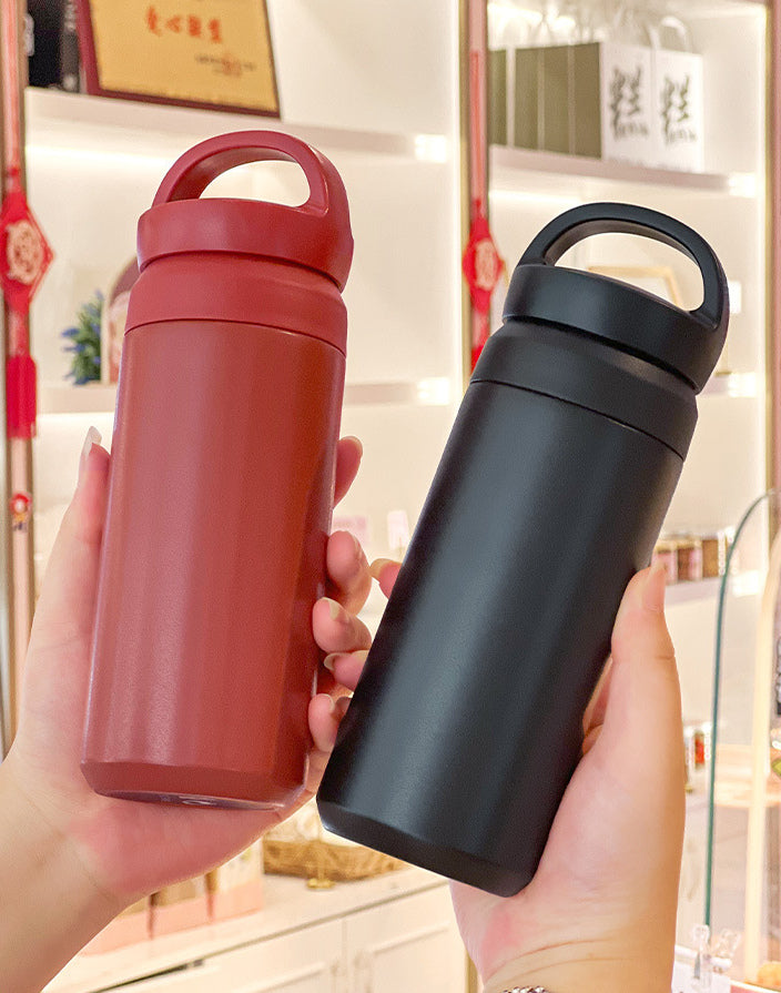 茶こし付き ステンレスボトル｜350ml・持ち手付き 商品写真・使用例