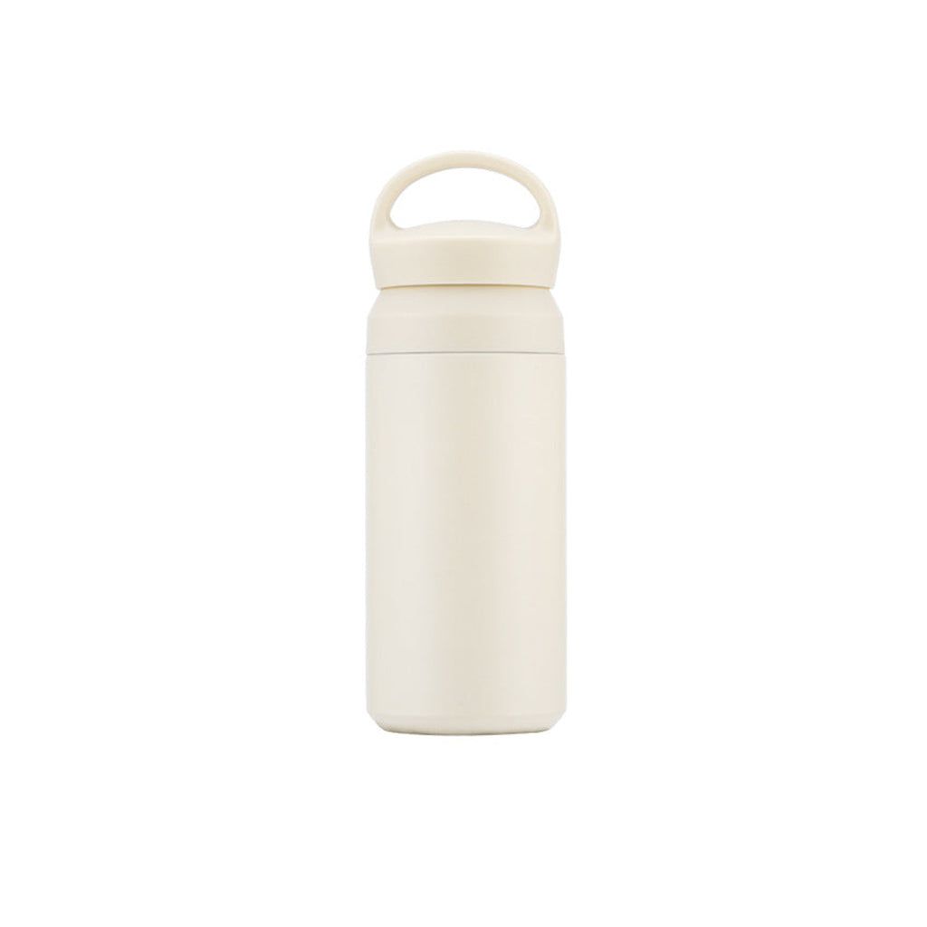 茶こし付き ステンレスボトル｜350ml・持ち手付き ホワイト / 350ml 白背景
