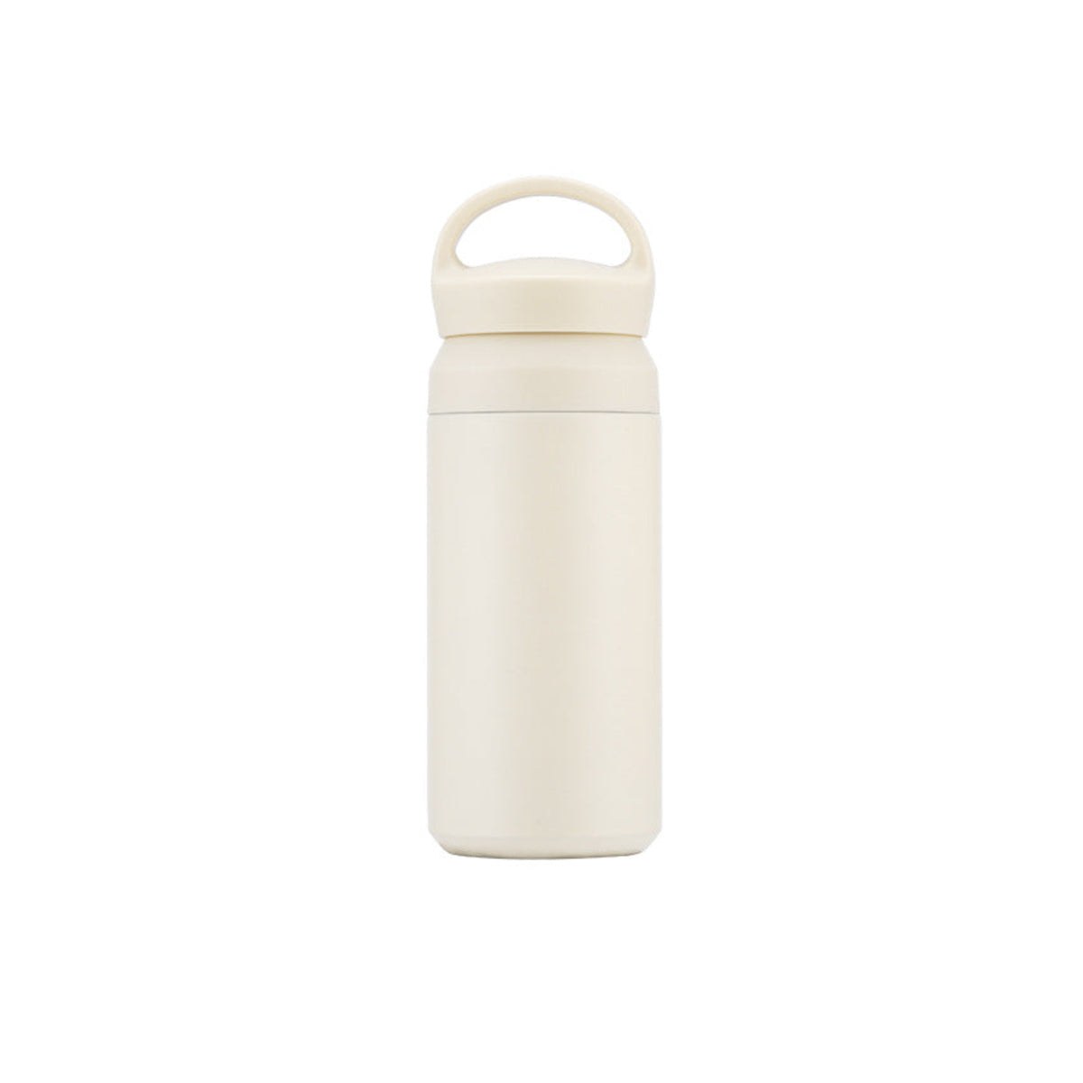 茶こし付き ステンレスボトル｜350ml・持ち手付き ホワイト / 350ml 白背景
