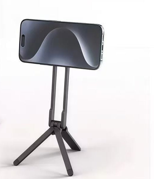 カラビナ型 マグネットスマホスタンド｜折りたたみ三脚 商品写真・使用例