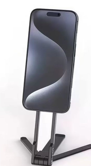 カラビナ型 マグネットスマホスタンド｜折りたたみ三脚 商品写真・使用例