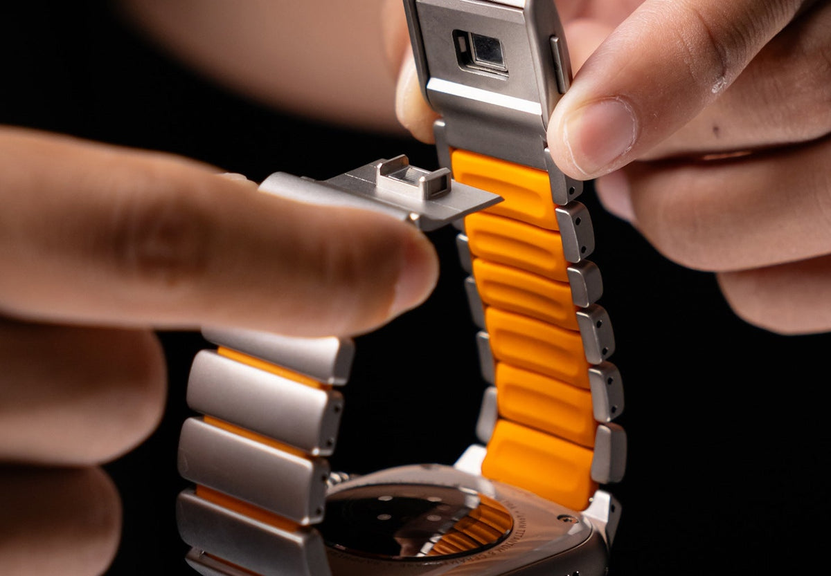 Apple Watch対応 メタルバンド｜マグネットバックル 商品写真・使用例