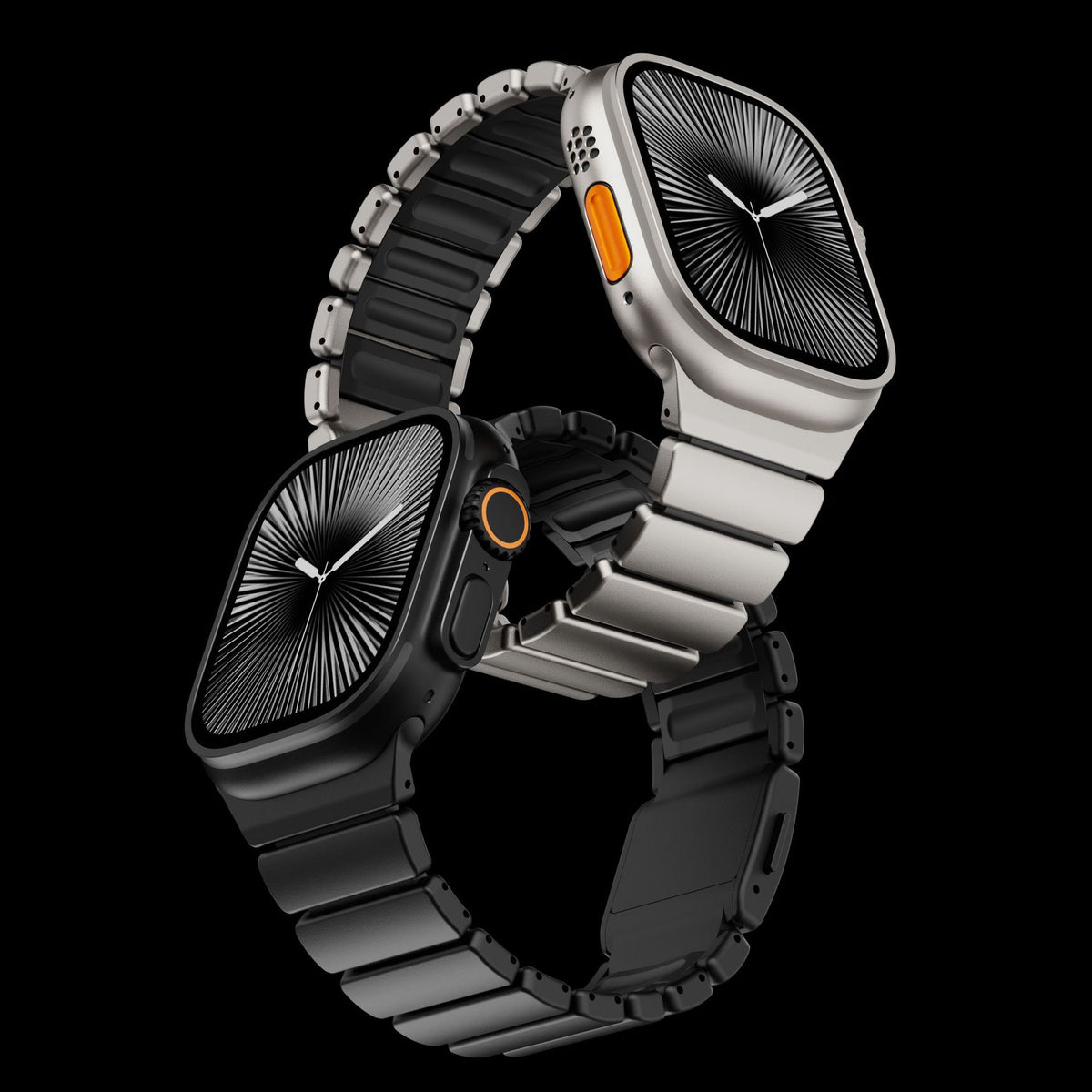 Apple Watch対応 メタルバンド｜マグネットバックル 商品写真・使用例