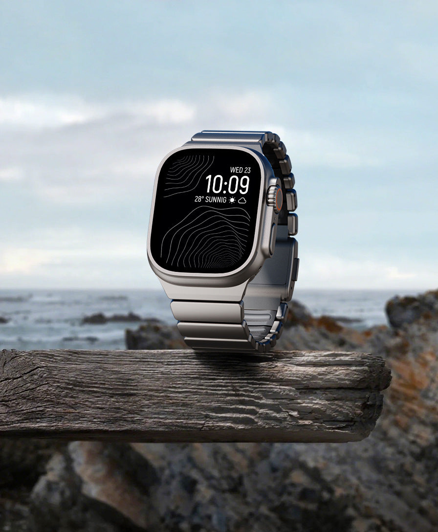 Apple Watch対応 メタルバンド｜マグネットバックル 商品写真・使用例