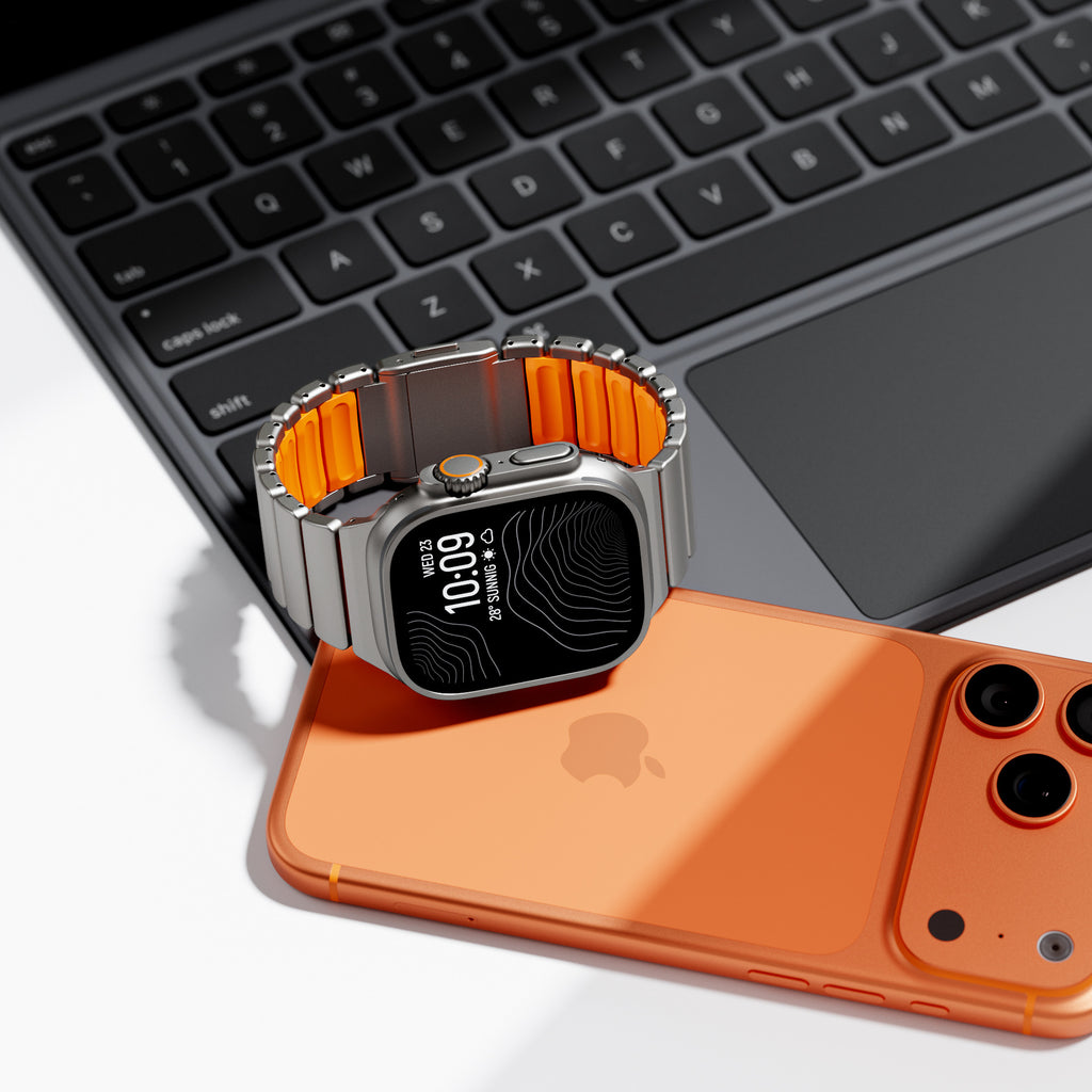 Apple Watch対応 メタルバンド｜マグネットバックル 商品写真・使用例