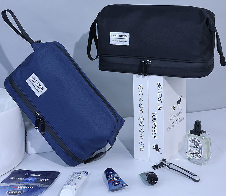2層式 トラベル洗面ポーチ｜仕分け収納タイプ 商品写真・使用例