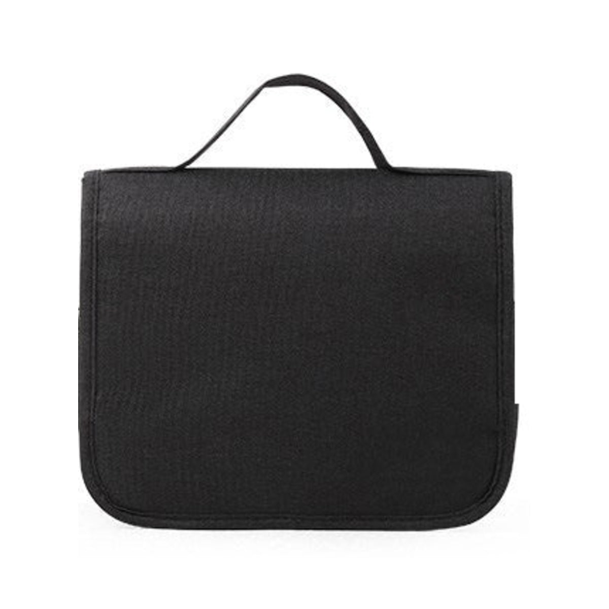 吊り下げトラベルポーチ｜洗面用具・コスメ収納 標準・ブラック / 洗面用具・コスメ収納 白背景