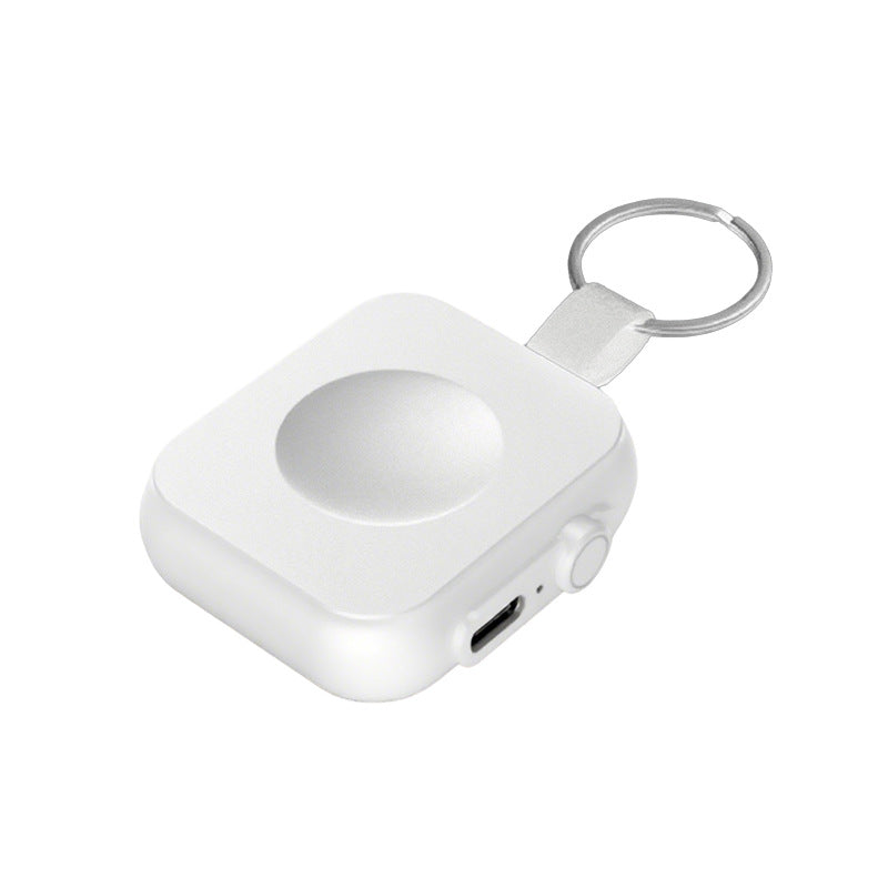 Apple Watch用 マグネット式携帯充電器 1,200mAh ホワイト・白背景