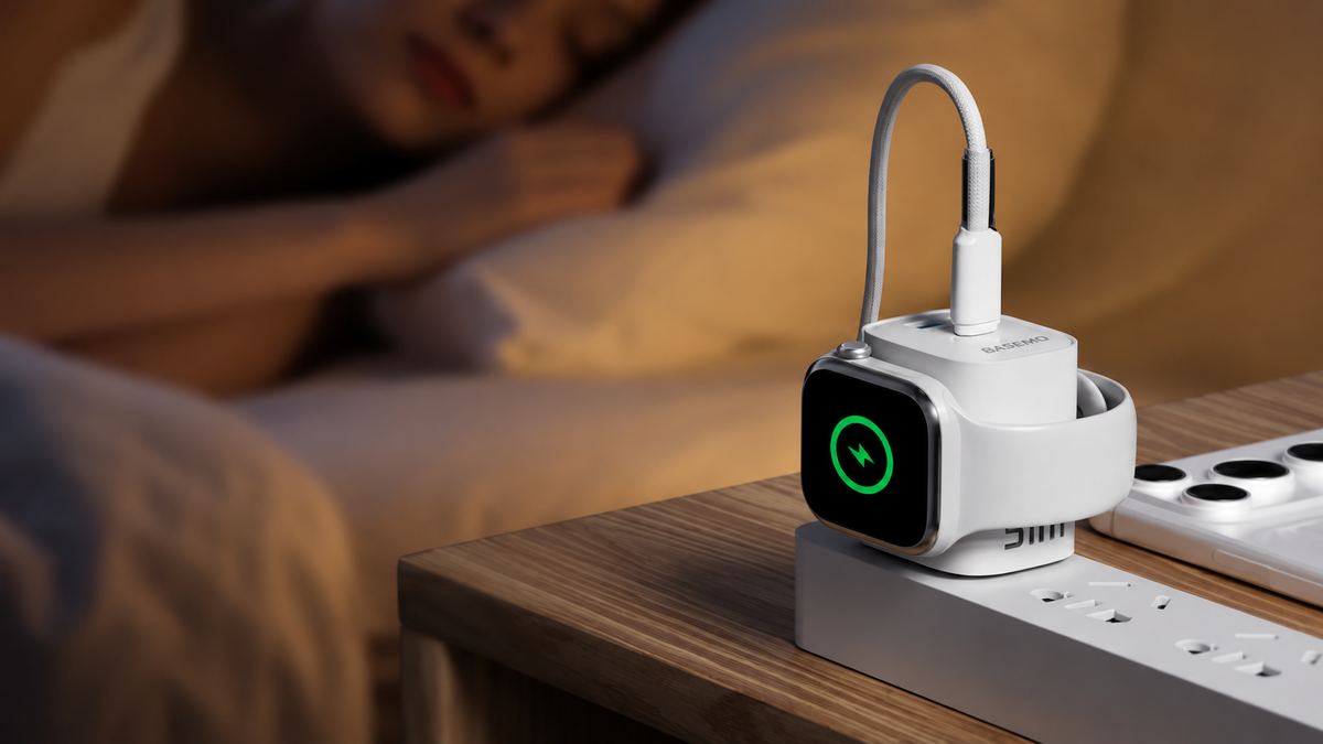 ベッドサイドの充電使用例