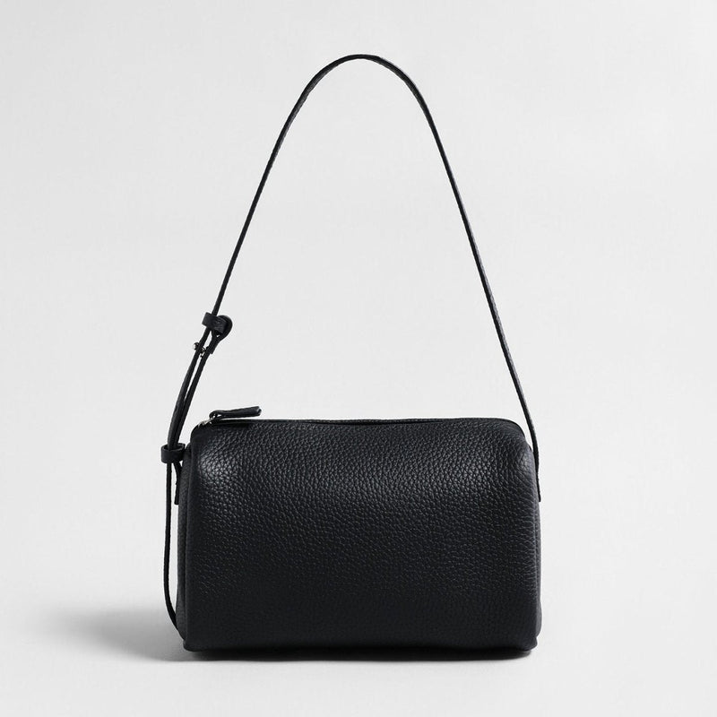 Premium Pebbled Calfskin Cylinder Bag – Trending Barrel Shoulder Crossbody